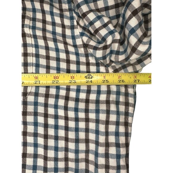 L.L.Bean Lightweight Button-Up Shirt XL Reg White Blue/Black Plaid Casualwear - Picture 6 of 6